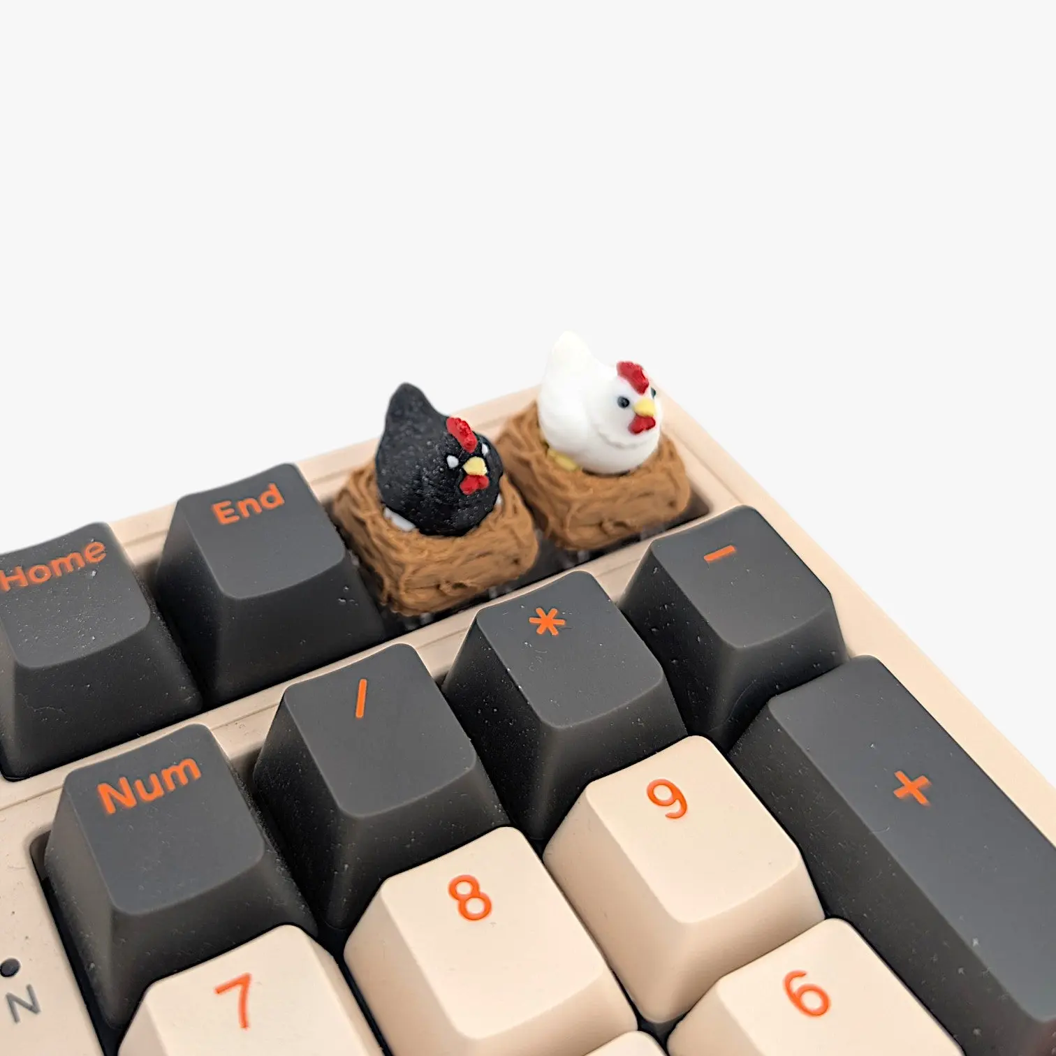 Artisan Chicken in a Nest Keycap | Mechanical Keyboard Accessory