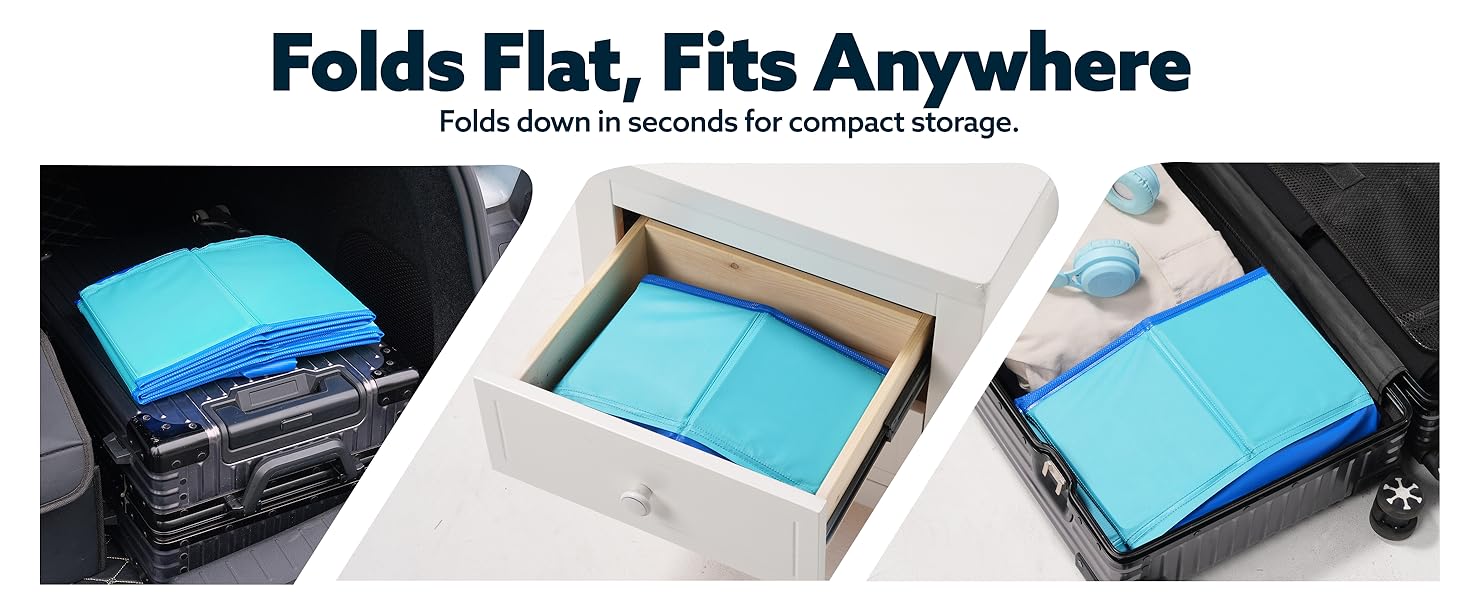 SLOOSH Foldable Dog Kiddie Pool - Portable Hard Plastic Doggie Swimming Pool, Anti-Slip Collapsible Pets Bath Tub Suitable for Kids Indoor Outdoor Backyard Use TikTokShopSummerTurnup