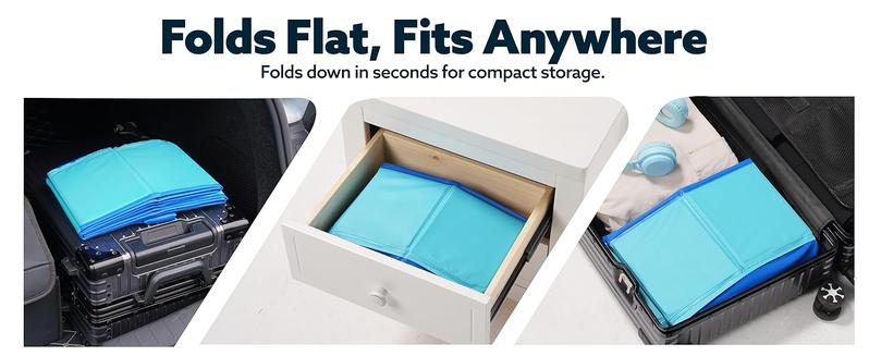 SLOOSH Foldable Dog Kiddie Pool - Portable Hard Plastic Doggie Swimming Pool, Anti-Slip Collapsible Pets Bath Tub Suitable for Kids Indoor Outdoor Backyard Use TikTokShopSummerTurnup