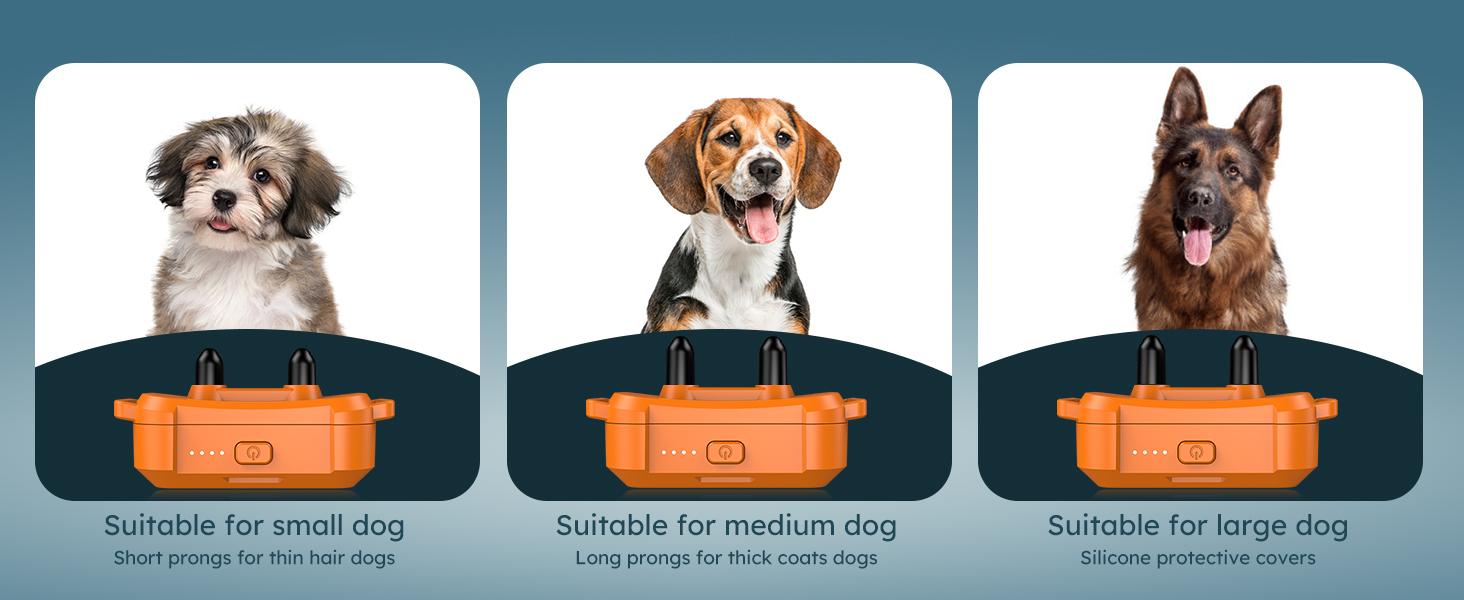 Jugbow Dog Collar - 4200FT Dog Collar with Remote, IPX8 Waterproof Electric Collar with 4 Training Modes, Outdoor Rechargeable e-Collar-DT68