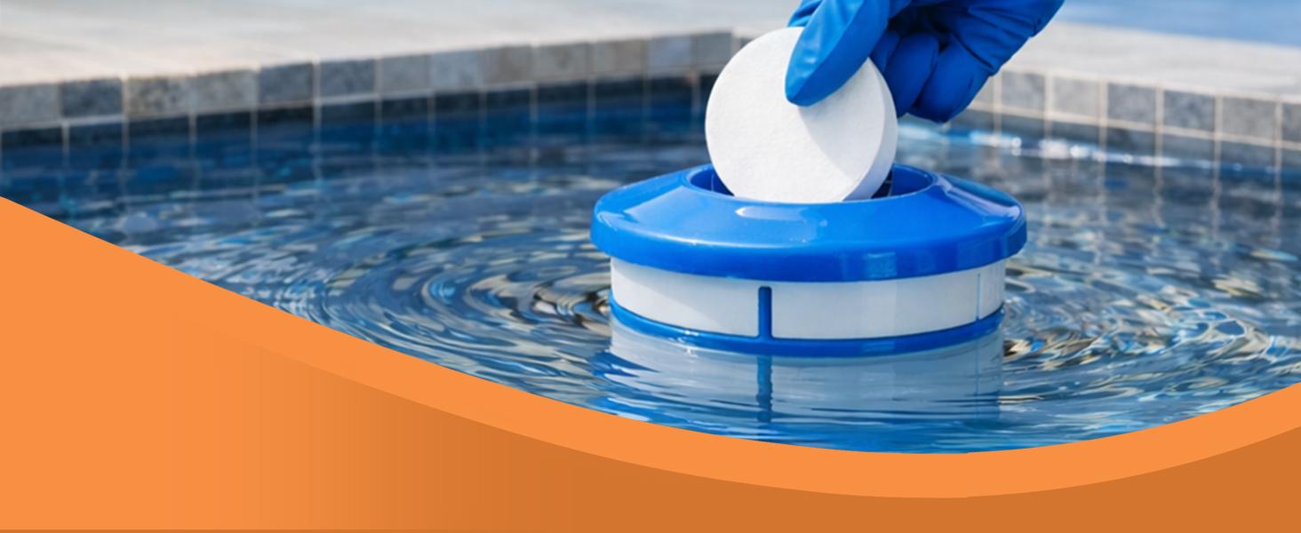 TABIT 3" Chlorine Tabs for Swimming Pool, Spa and Hot Tub, Slow Dissolving Tablets for Consistent Chlorination and Long-Lasting Protection