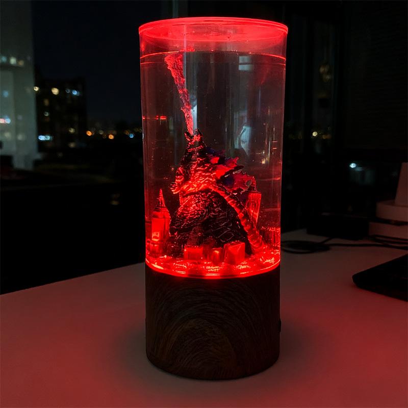Monster Decorative Lamp, Color-Changing Night Light with Rotating Water Effect - Ambiance Table Lamp Classic Movie-Themed Decor, Perfect for Bedrooms, Parties, or Collector's Displays