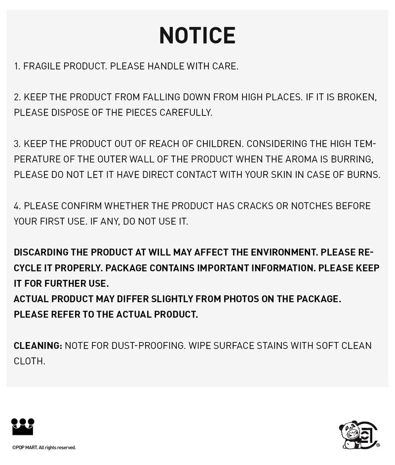 POP MART Hirono × CLOT-Yin-yang Ceramic Incense Burner Celadon