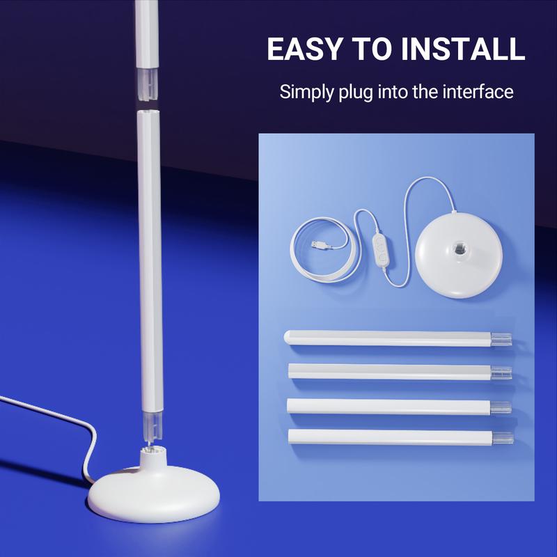 DAYBETTER New Corner Floor Lamp Model 1 Pack & 2 Packs Smart RGB LED with App Remote Control 16 Million Colors 68 Scene Music Sync Timer Setting Ideal for Living Rooms Bedrooms Gaming Rooms Colorful Lights DAYBETTER New Corner Floor Lamp Model 1 Pack & 2 Packs Smart RGB LED with App Remote Control 16 Million Colors 68 Scene Music Sync Timer Setting Ideal for Living Rooms Bedrooms Gaming Rooms Colorful Lights