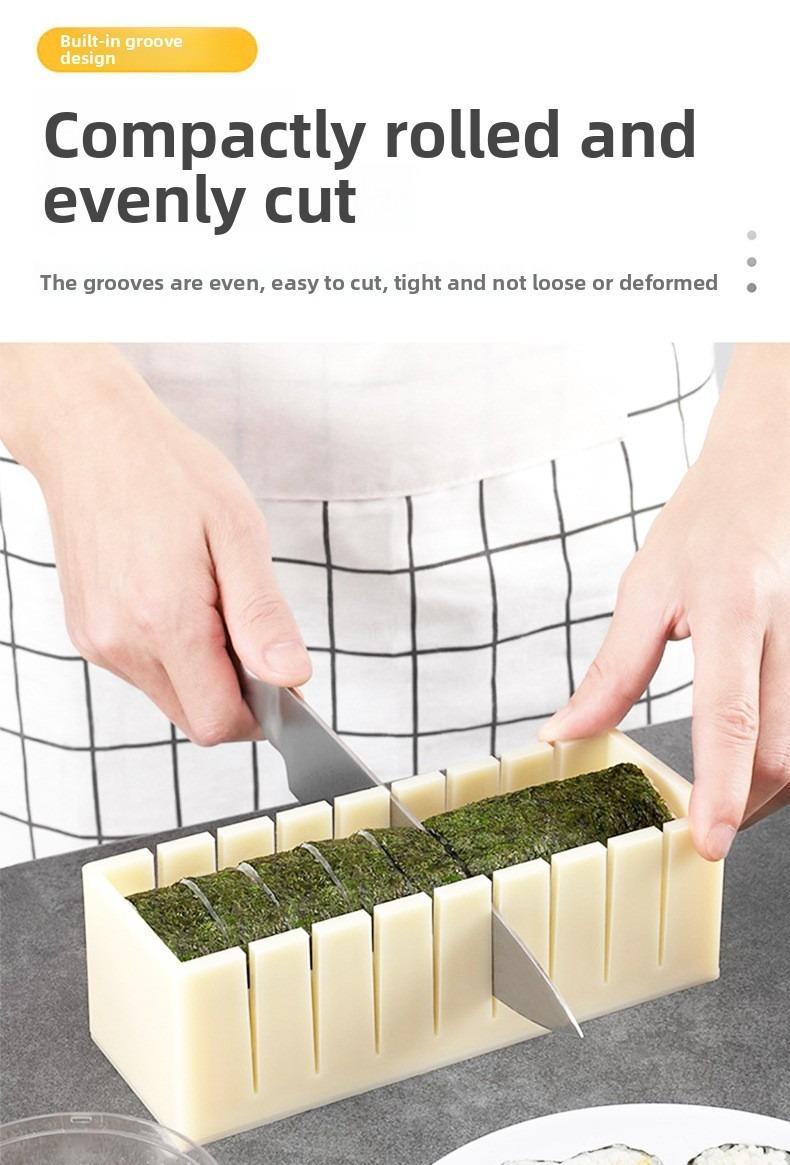 Sushi Mold Household Sushi Tool Set Seaweed Rice Roll Maker Nori Easy Sushi Kit Complete Set for Home Cooking