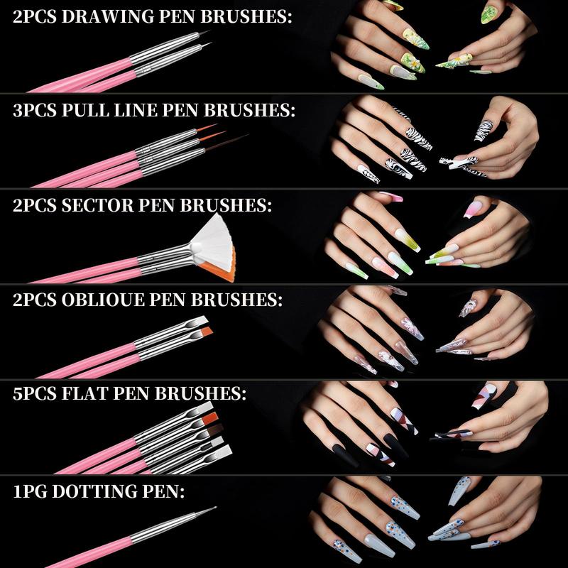 Teenitor Square Nail Tips with Nail Charms Nail Art Brushes, 240pcs XXL Fake Nails with Nail Stand for Extensions, Clear Acrylic Nail Tips Gel Nails Long Full Coverage