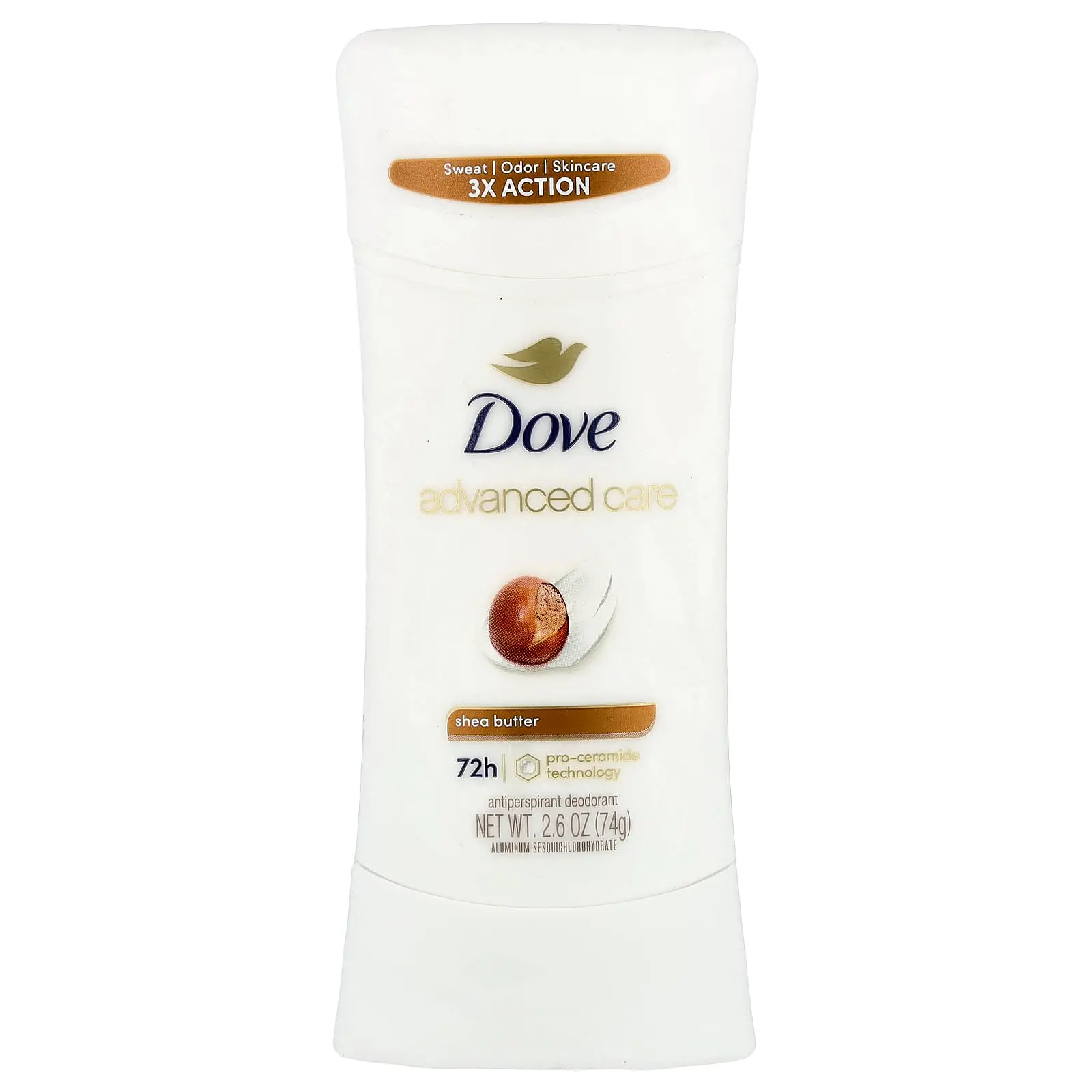 Dove Advanced Care, Antiperspirant Deodorant, Shea Butter, 2.6 oz (74 g)