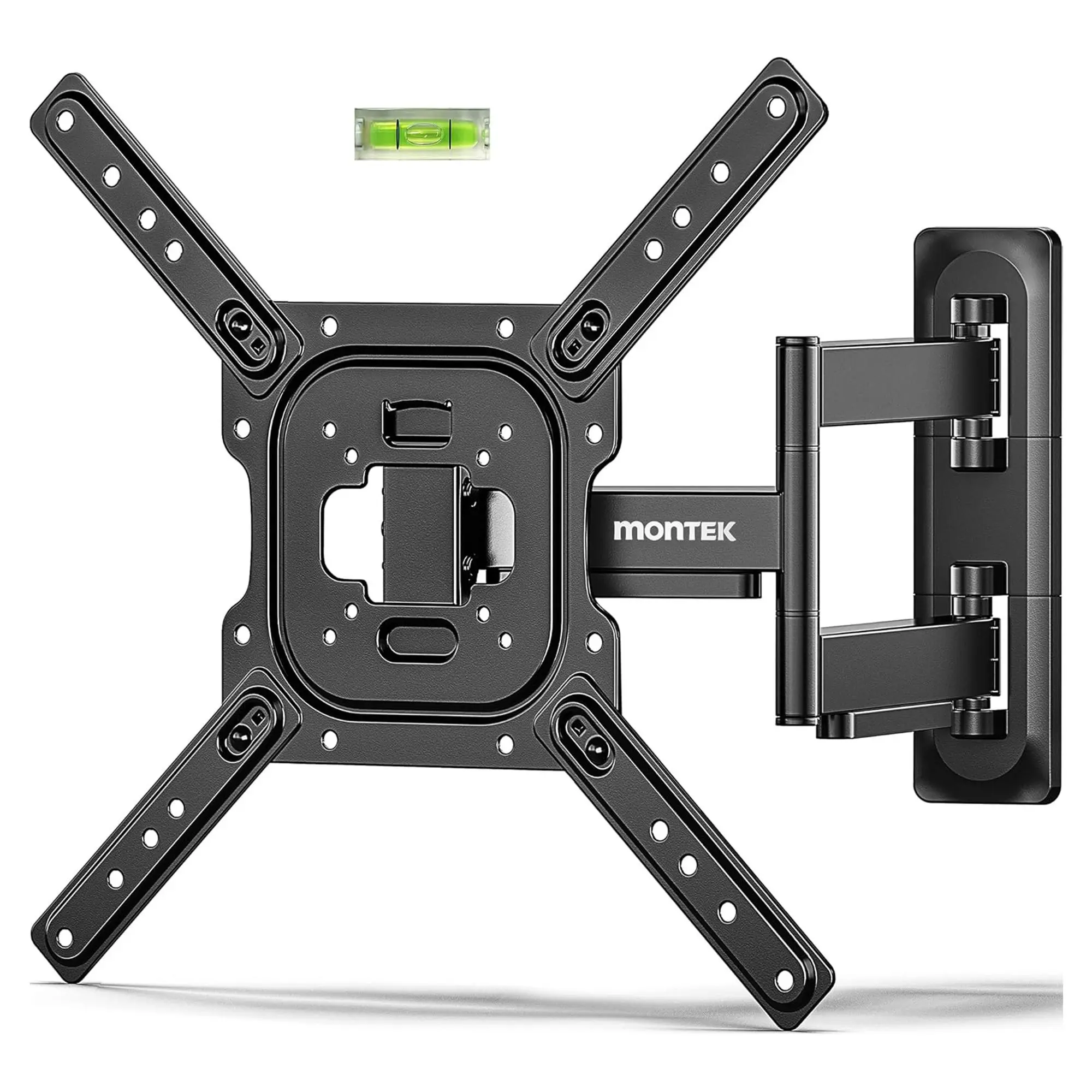 monTEK Full Motion TV Wall Mount for 13–95 Inch Flat & Curved TVs and Monitors, Swivel & Tilt Articulating Bracket, Holds up to 132 lbs, Perfect Center Design Adjustable