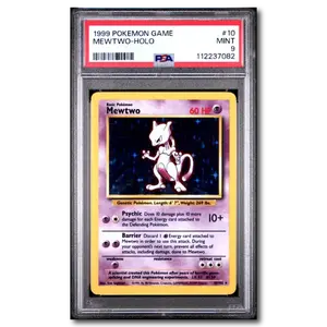 PSA 9 Mewtwo Base Set Holo 1999