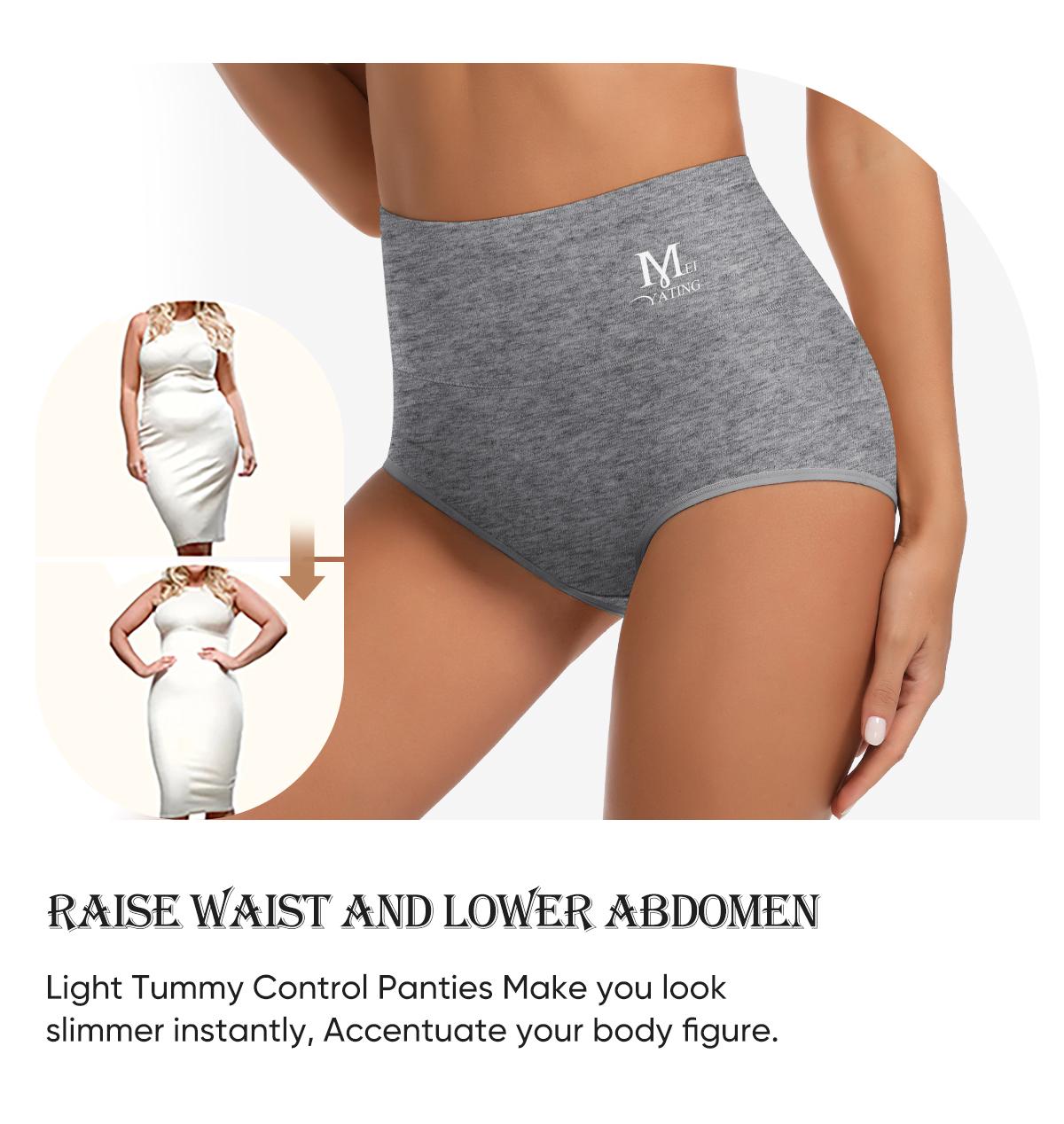 Morelect Women's High Waist Cotton Briefs,4/6/8 Pcs Super Soft Breathable Solid Color Panties for Mature Ladies,All Seasons Comfort,Womenswear SpringStatements