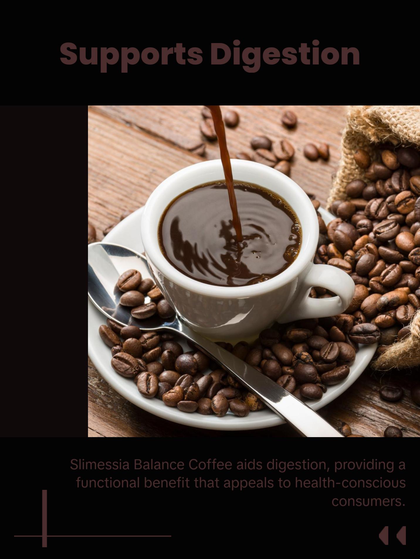 Simessia Balance Coffee - Botanical Instant Coffee Blend with Digestive Support - 10g Stick - 20 Servings Beverage