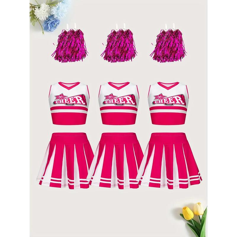 body shaper woman Three-Pack Children's Cheerleading Uniforms Rugby Cheerleading Captain Includes POM-POM Competition Cheers exercise pants stretchy workout sport fitted fitness training Body Resistance Bands Full women sets Dress Shorts