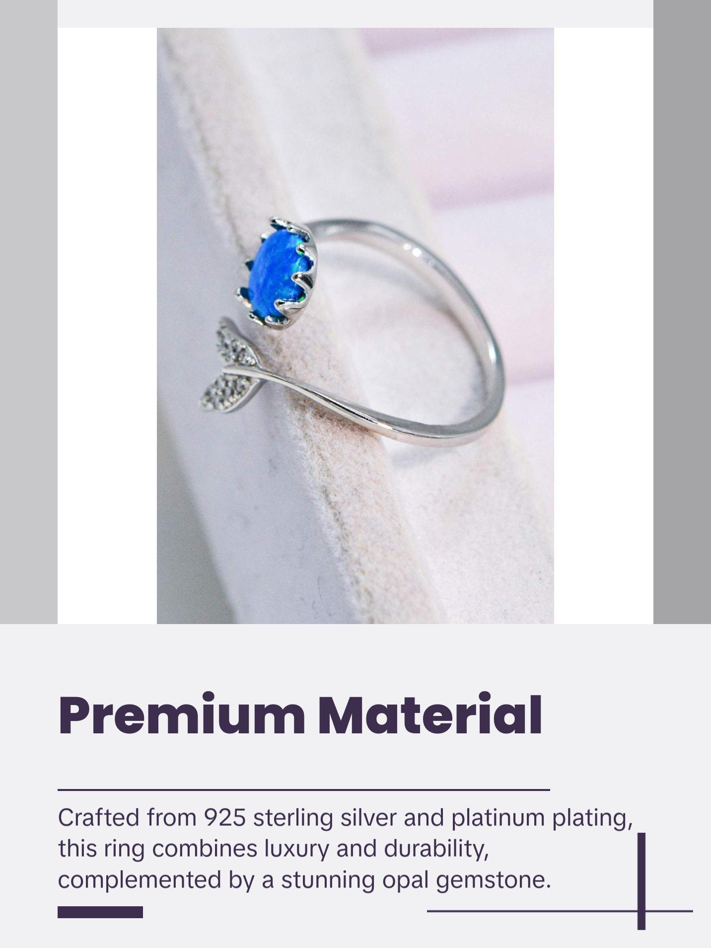 Opal Fishtail Bypass Ring