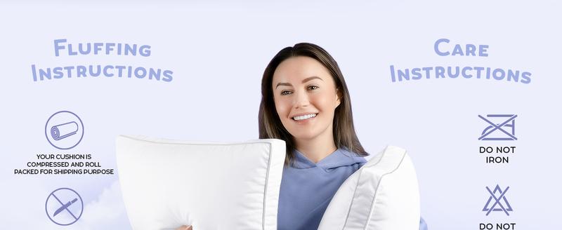 【New Year Deal】Utopia Bedding Gusseted Pillows Set King Queen & Standard Size White Pack of 2 Durable Breathable Soft Memory Foam for Cozy Sleep Hotel Quality