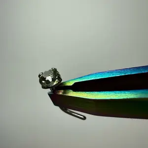 3mm Round Faceted Moldavite Nose Stud, you choose nose stud shape and size