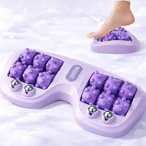 Plantar Fasciitis Pain Relief Foot Massager - Dual Acupressure Reflexology Roller for Stress Ease & Better Circulation | Portable Home Office
