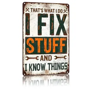 Expert Metal Sign for Garage and Workshop Wall Decor handyman Gift Pre Drilled Holes