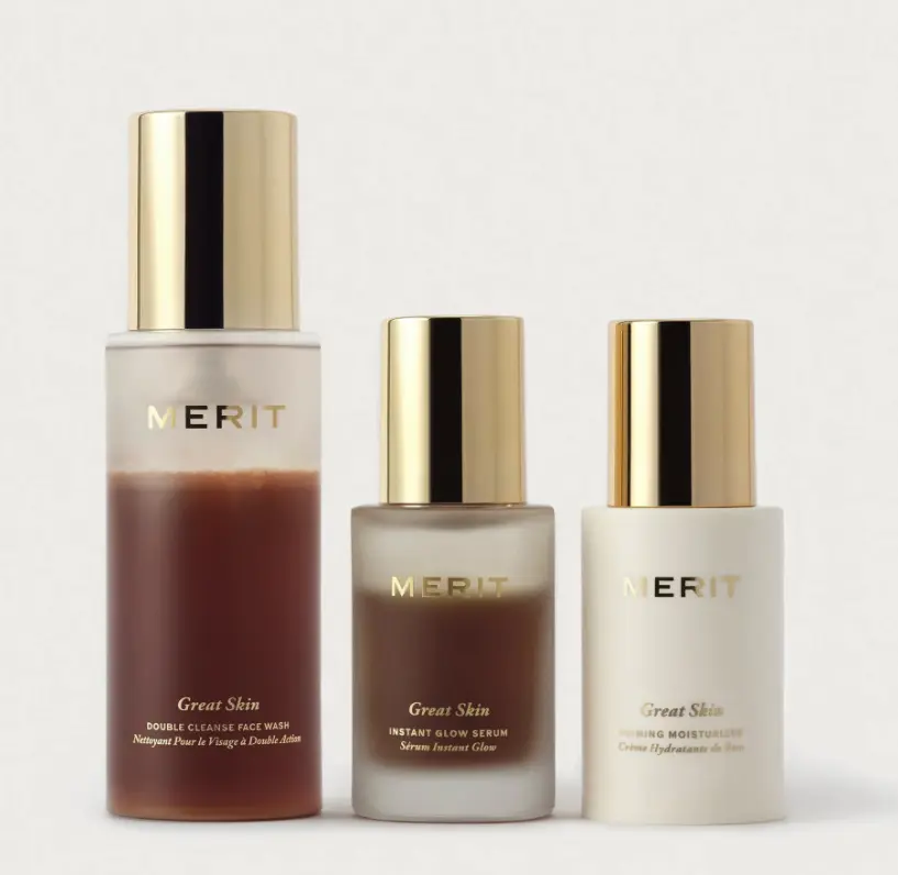 MERIT The Great Skin Trio - Great Skin Cleanser, Great Skin Priming Moisturizer & Great Skin Instant Glow Serum