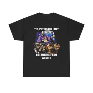 Funny Gothic Skull with Quote T-Shirt | Comedic Skull Design, Gag Humor