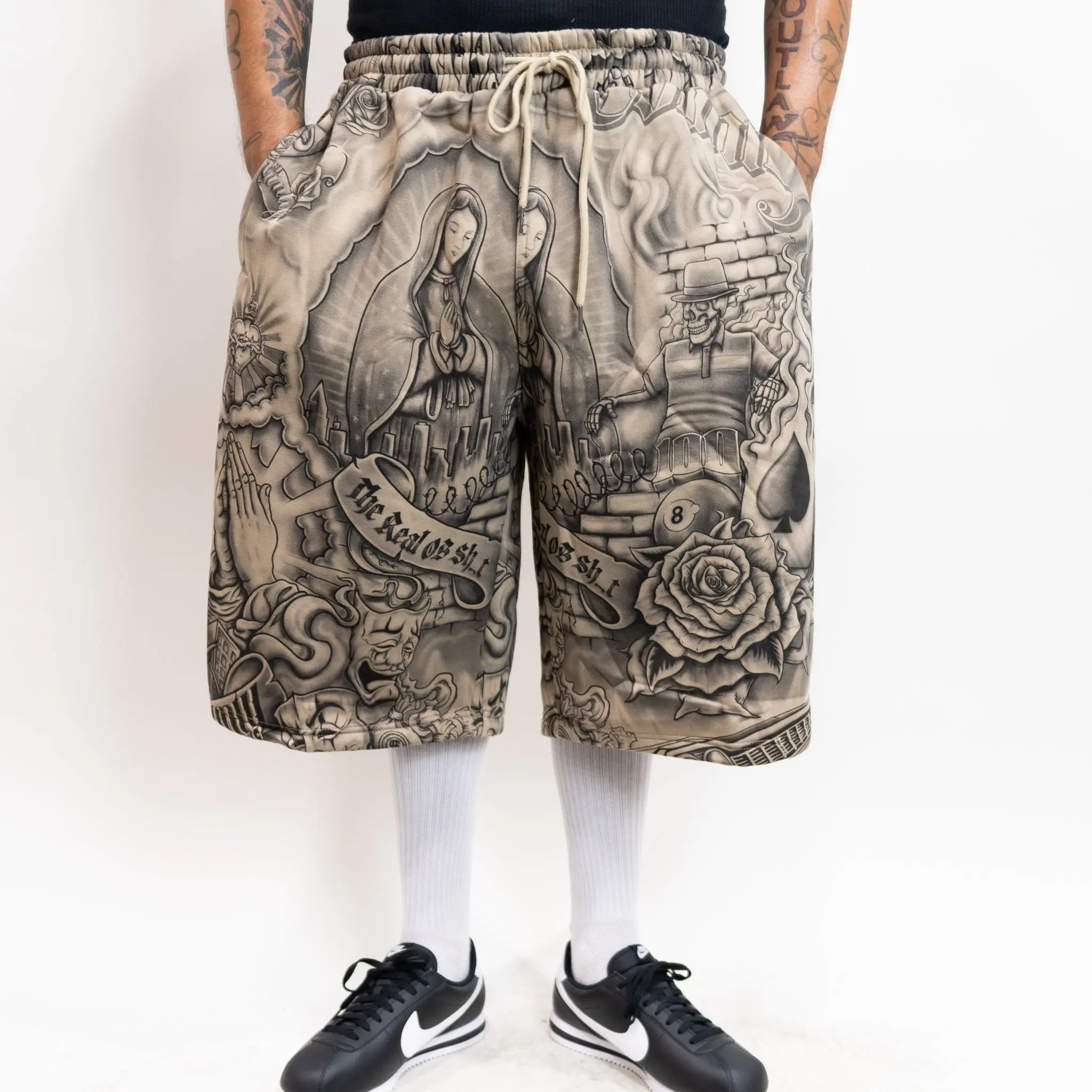 FB County Inked Up Baggy Fleece Shorts