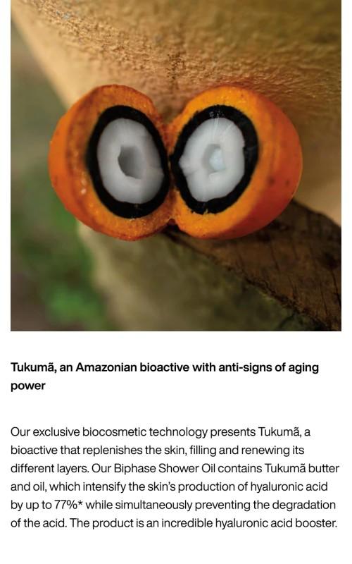 Natura Tukumã Biphase Body Oil, Moisturizing Body Oil for Soft Glowing Skin 6.7fl.oz