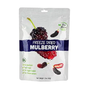 BIG GREEN Freeze-Dried Mulberry 60g - 100% Natural Fruit Snack, Zero Sugar, No Additives, Healthy Keto Diet Food