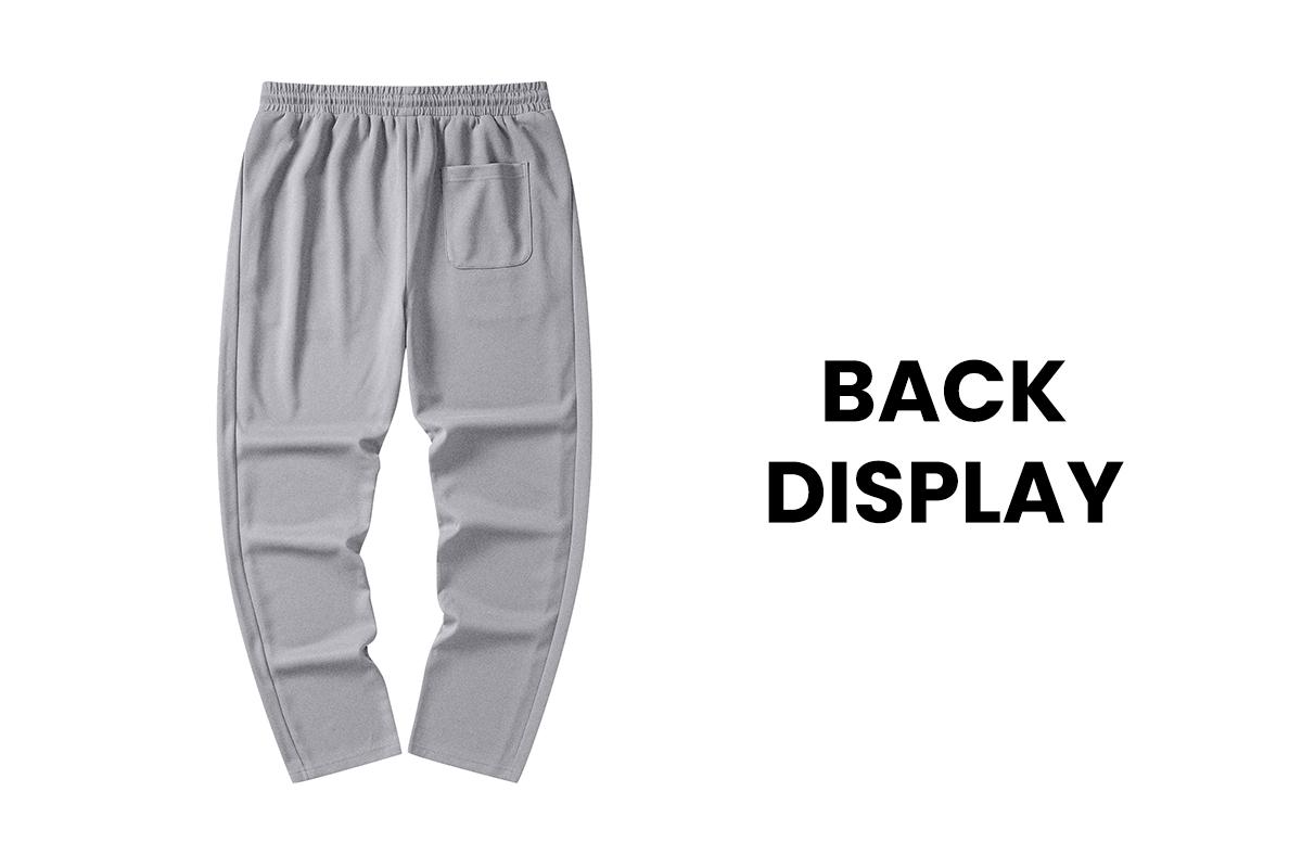 JMIERR Mens Baggy Sweatpants Drawstring Stretch Loose Fit Wide Leg Sweat Pants with Pockets