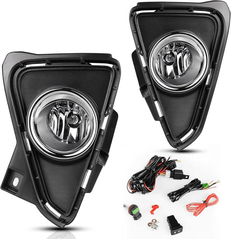 YITAMOTOR Fog Lights Compatible with 2016-2018 RAV4 Fog Light Replacement,with 12V 55W H11 Bulbs,Wiring Harness and Switch YITAMOTOR Fog Lights Compatible with 2016-2018 RAV4 Fog Light Replacement,with 12V 55W H11 Bulbs,Wiring Harness and Switch