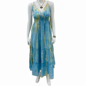 Sheyla Sleeveless Boho Maxi Dress