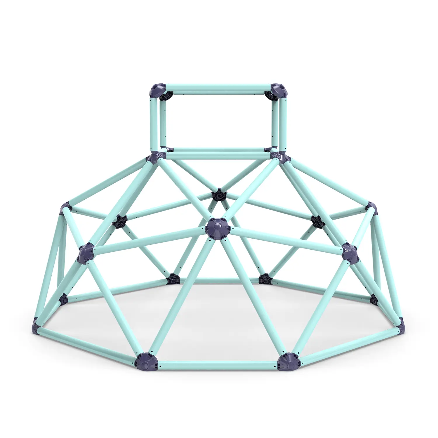 Geometric Climbing Dome Sturdy Strong Load Capacity Easy Assembly Portable Versatile for Indoor Outdoor Use for Kids Ages 3 to 10 Rust Resistant Galvanized Steel 70 Inches Diameter 47 Inches Height