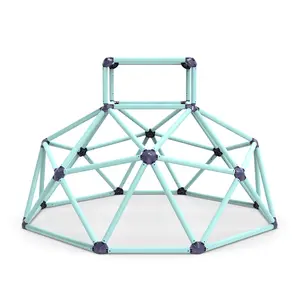 Geometric Climbing Dome Sturdy Strong Load Capacity Easy Assembly Portable Versatile for Indoor Outdoor Use for Kids Ages 3 to 10 Rust Resistant Galvanized Steel 70 Inches Diameter 47 Inches Height
