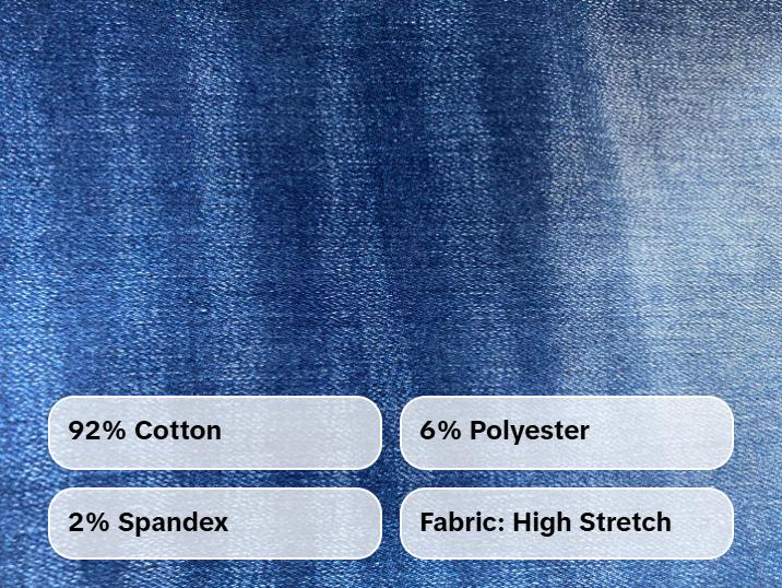 Valerie CANANA Super Stretchy High Rise Crossover Tapered Ripped Bootcut Jeans for Women SH25F15 Womenswear Comfortable Denim Bell Bottom Outfit Tummy Control Flare Leg Regular Size Plus Size