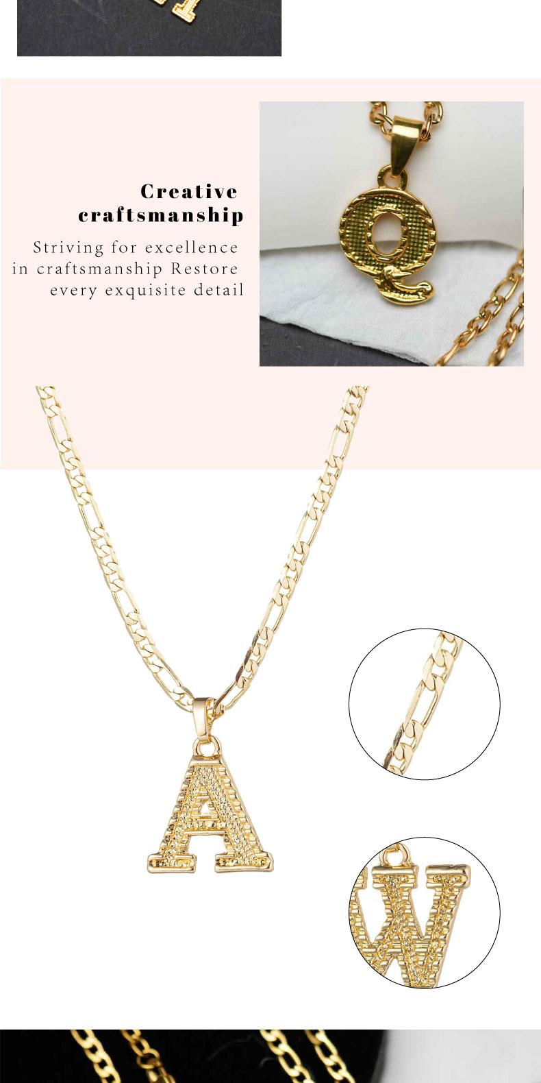 Charm Trendy 18K Gold Plated Initial Necklace for Women and Men,26 Letter Capital Monogram Pendant Necklace, Personalized Simple Elegant Jewelry ,Ideal Gift for Girlfriend on Birthday/Valentine's Day/Anniversary/Everyday,Exquisite Daily Outfit Decor