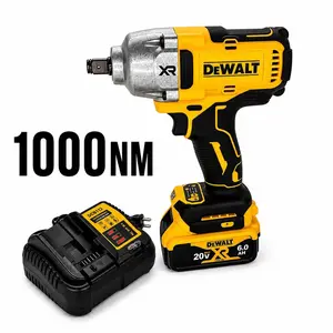 DEWALT DCF900 Kit 1/2In Brushless Cordless High Torque Impact Wrench With Hog Ring Anvil 20V Power Tools DEWALT Battery Charger