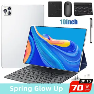 KEPEAK 10.1" Tablet Android 15 – 4GB RAM, 64GB, Dual SIM, 1280x800 IPS Display. 5MP+13MP Cameras, 5000mAh Battery & Full Accessories: Keyboard, Mouse, Stylus & Case,for Valentine’s Day Gift