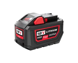 12.0Ah 12000mAh Extended Runtime Battery, Direct 18V Replacement for Milwaukee M-18 Power Tools