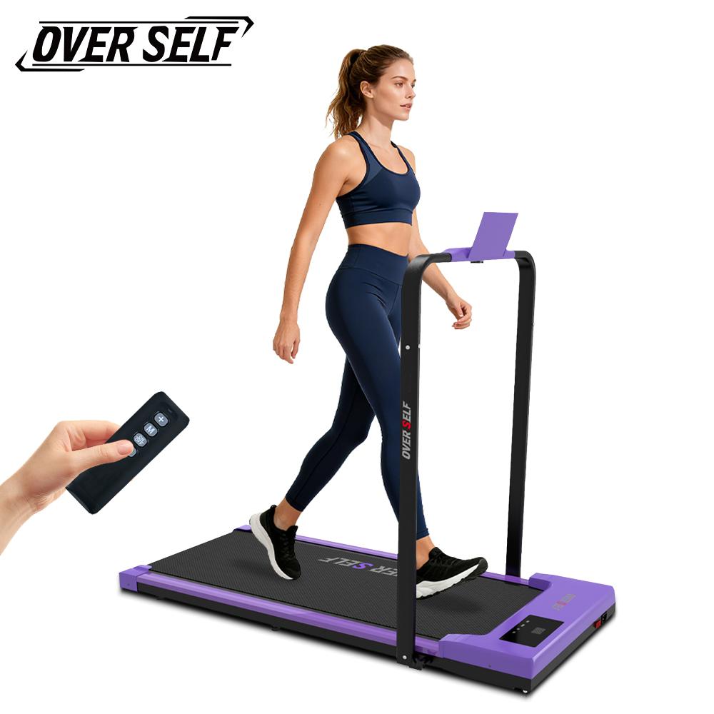 OVER SELF Walking pad Treadmill, 6.2MPH Portable Folding Treadmill with Handle Remote Control, Under Desk Treadmill Easy Storage Home Gym Fitness Equipment Workout Gear