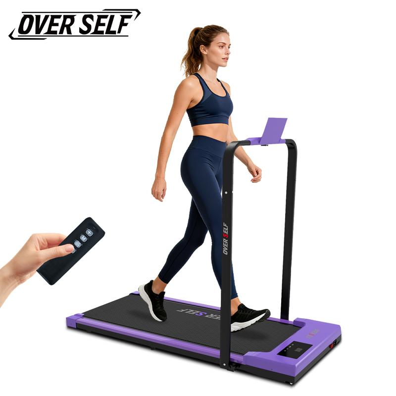 OVER SELF Walking pad Treadmill, 6.2MPH Portable Folding Treadmill with Handle Remote Control, Under Desk Treadmill Easy Storage Home Gym Fitness Equipment Workout Gear
