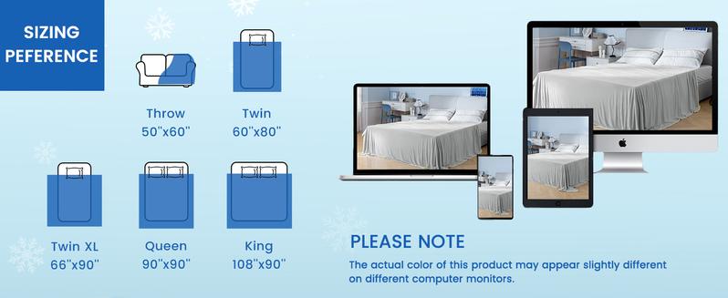PHF Double Cooling Blanket for Hot Sleepers, Arc-Chill Q-Max>0.5, Cozy, Lightweight, Breathable Oversized Luxury Blanket for Bed, Couch and Sofa, Perfect Gift