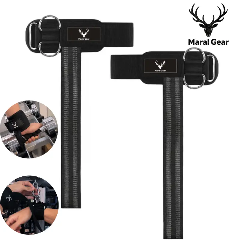 Heavy Duty Lifting Straps with Reinforced Double D-Ring System for Durability, Full Coverage Silicone Grip Anti-Slip Upgrade, Widened Thickened Wrist Protection for Deadlifts, Gym Training