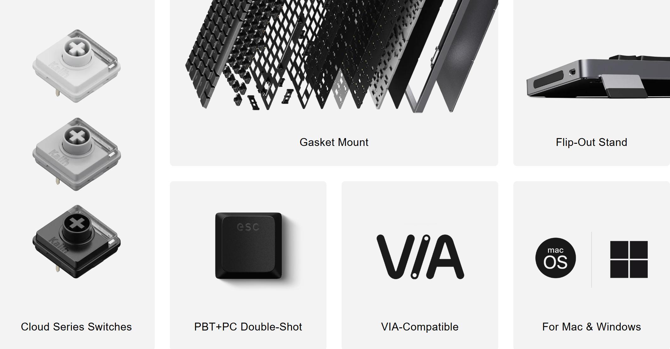 Lofree Flow 2 100-key Low-profile Mechanical Keyboard