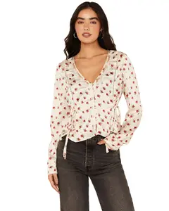 Free People Women's Field Of Roses Long Sleeve Top - Ob2064864