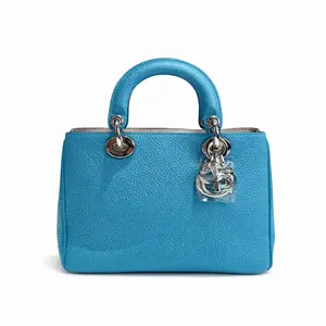 Pre-owned Dior Calfskin Shoulder Bags BJ1109904043 Vip Mini Dark blue