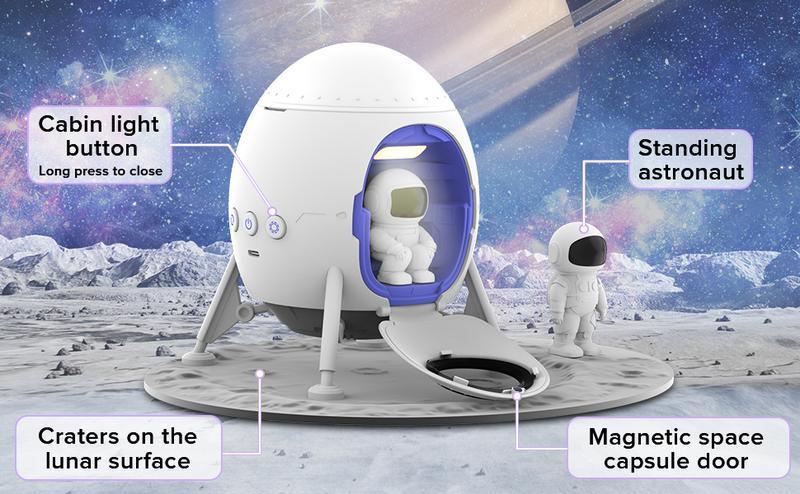 Gen 2 Moon Rover Astronaut Galaxy Projector Night Light, Bluetooth Space Star Projector with Remote & Timer, LED Nebula Ceiling Light for Kids Room, Bedroom Decor, Aesthetic Light, Valentine’s Day & Christmas Gift, Space Lovers, Couples, Romantic Light Ad