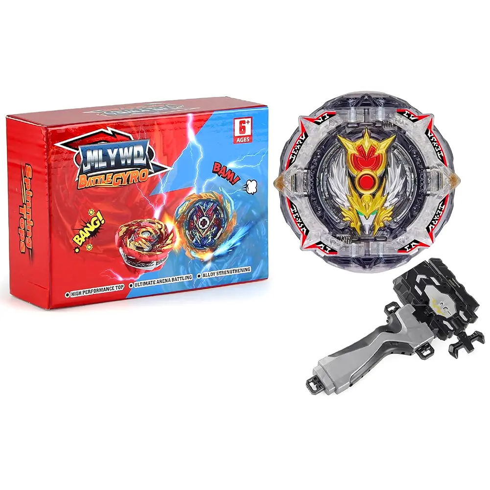 Beyblade Battle Gyro Set - High Performance Spinning Top with Launcher, Ultimate Arena Battle, PVC-Free Unisex Toy for 6-8 Years Old Kids, Gift Idea