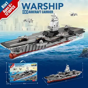 Large Aircraft Carrier Blocks – Fun Engineering Toy for Kids