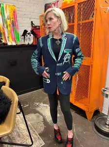 Rebel Lettering Reversed Tailcoat