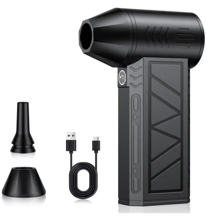 High-Powered 3-Gear Adjustable Mini Electric Blower & Dust Collector, 0.45 lb Lightweight Multi-Surface Cleaning Gadget, Fast Charging for Computer Keyboard, Car, Household Use