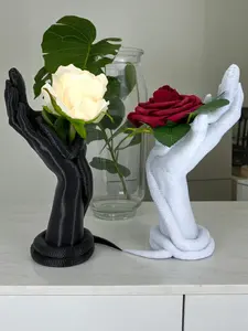 Snake Hand Flower Holder – Gothic Vase, Dark Serpent Sculpture, Unique Gothic Home Décor