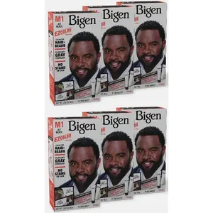 6 Pack Bigen EZ Hair Color For Men M1 Jet Black
